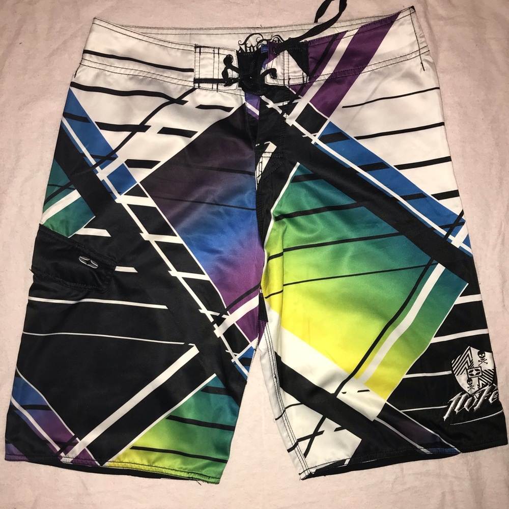 Never Worn No Fear Board Shorts☠️
